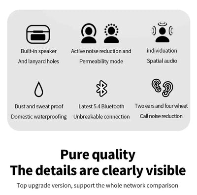 Airpods with Touch Screen A9 Pro High Quality Sound & ENC Noise Reduction